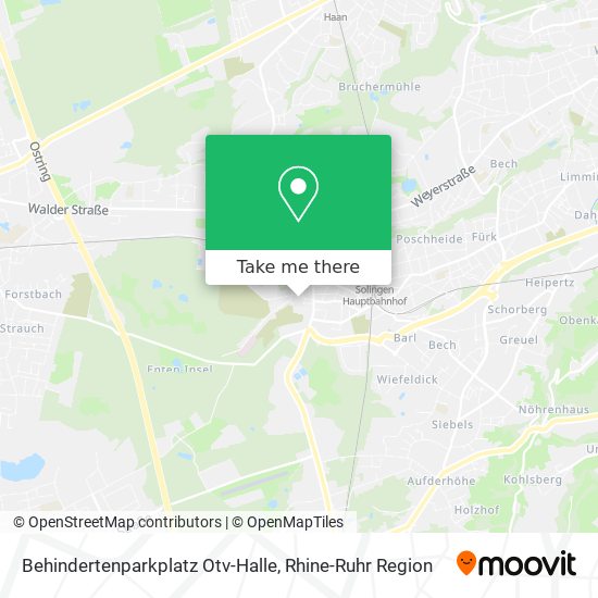 Behindertenparkplatz Otv-Halle map