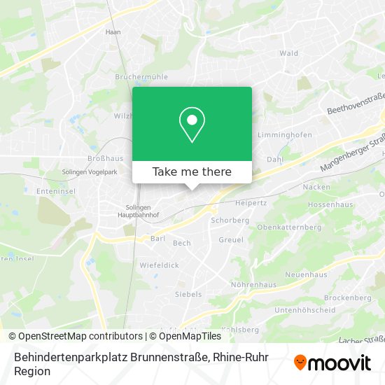 Behindertenparkplatz Brunnenstraße map