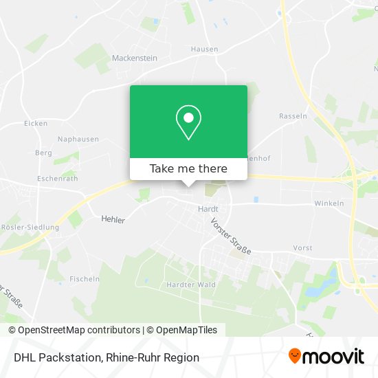 DHL Packstation map