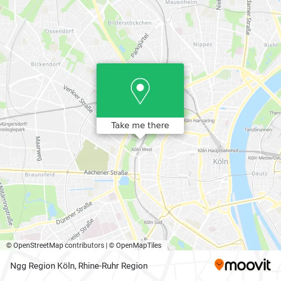 Карта Ngg Region Köln