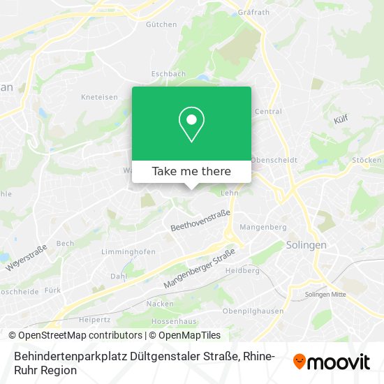 Карта Behindertenparkplatz Dültgenstaler Straße