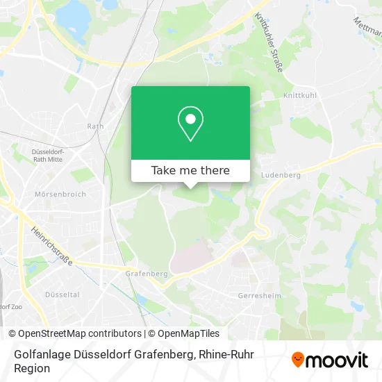 Карта Golfanlage Düsseldorf Grafenberg