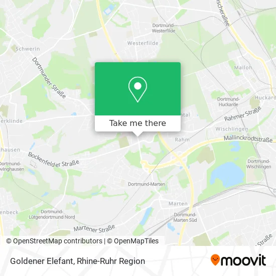 Goldener Elefant map