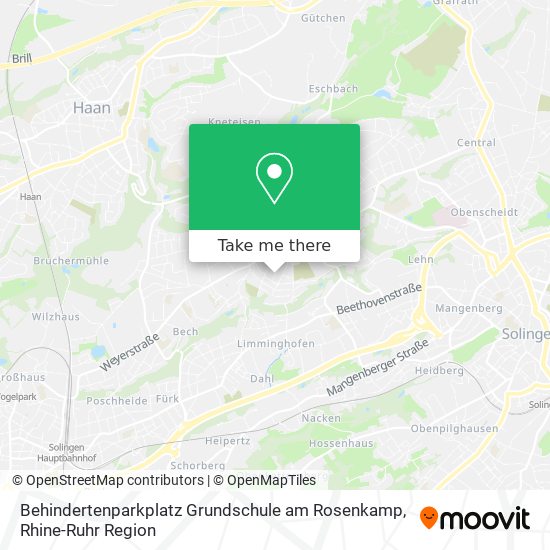 Behindertenparkplatz Grundschule am Rosenkamp map