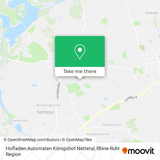 Карта Hofladen-Automaten Königshof Nettetal