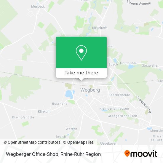 Wegberger Office-Shop map