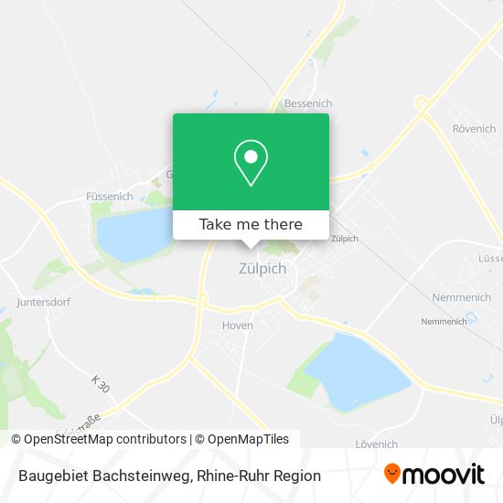 Baugebiet Bachsteinweg map