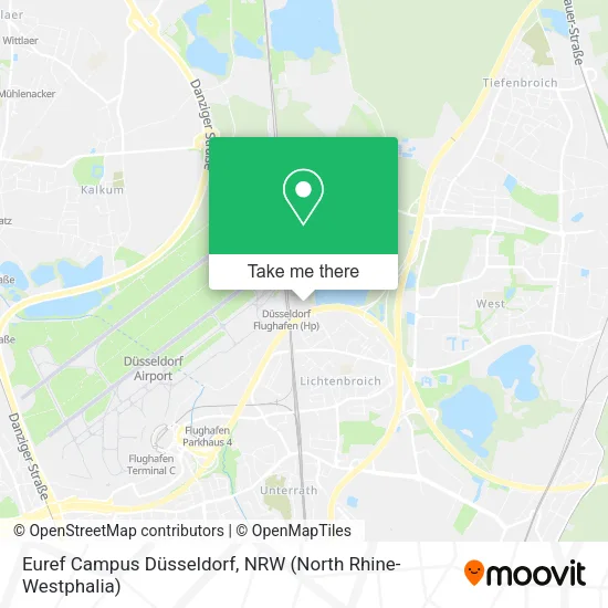 Карта Euref Campus Düsseldorf