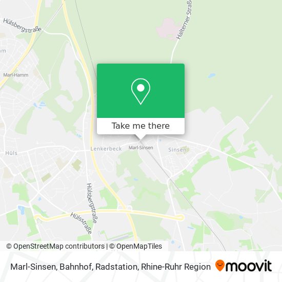 Marl-Sinsen, Bahnhof, Radstation map