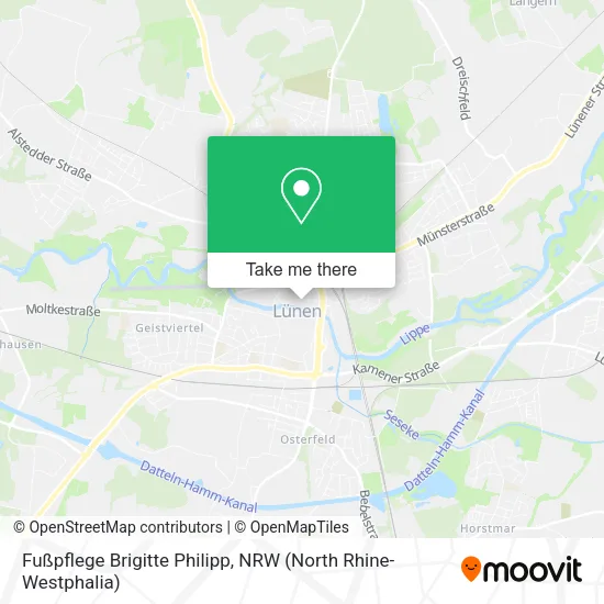 Карта Fußpflege Brigitte Philipp