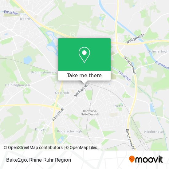 Bake2go map