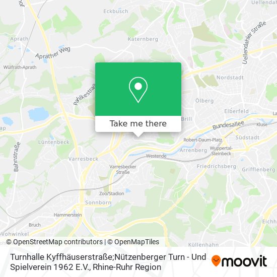 Turnhalle Kyffhäuserstraße;Nützenberger Turn - Und Spielverein 1962 E.V. map