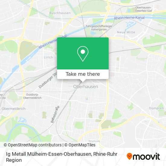 Карта Ig Metall Mülheim-Essen-Oberhausen