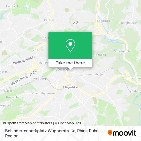 Карта Behindertenparkplatz Wupperstraße