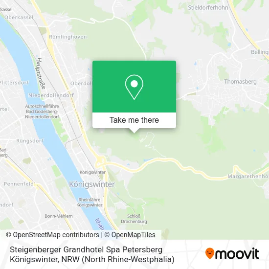Карта Steigenberger Grandhotel Spa Petersberg Königswinter