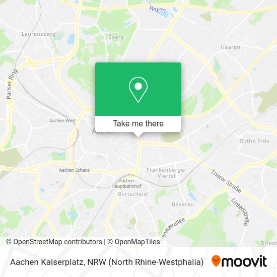 Aachen Kaiserplatz map