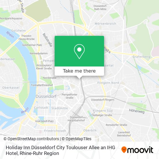 Карта Holiday Inn Düsseldorf City Toulouser Allee an IHG Hotel