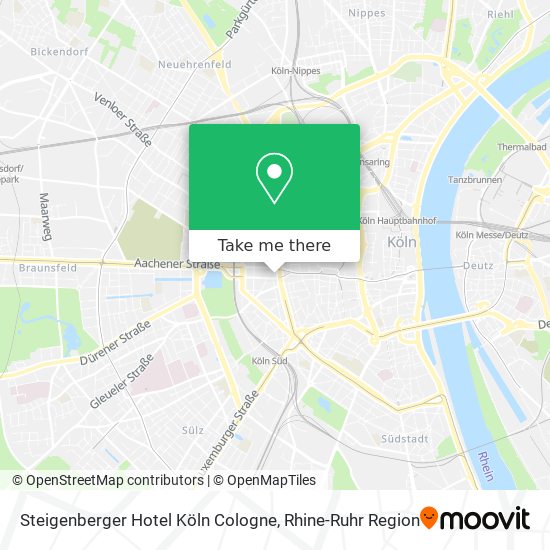 Steigenberger Hotel Köln Cologne map