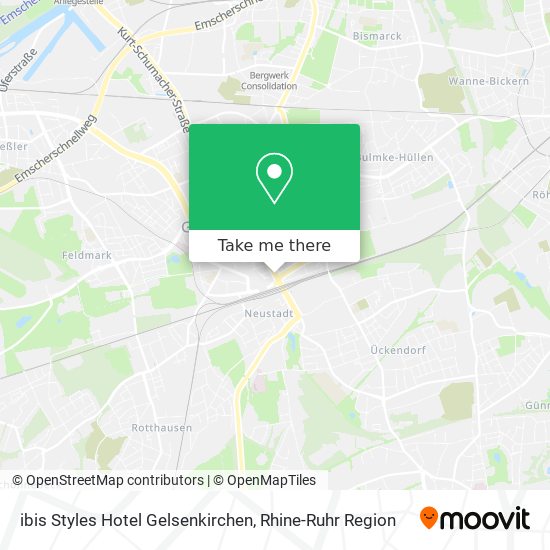 ibis Styles Hotel Gelsenkirchen map