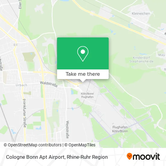 Cologne Bonn Apt Airport map