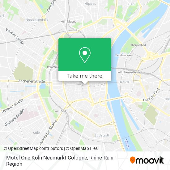 Motel One Köln Neumarkt Cologne map