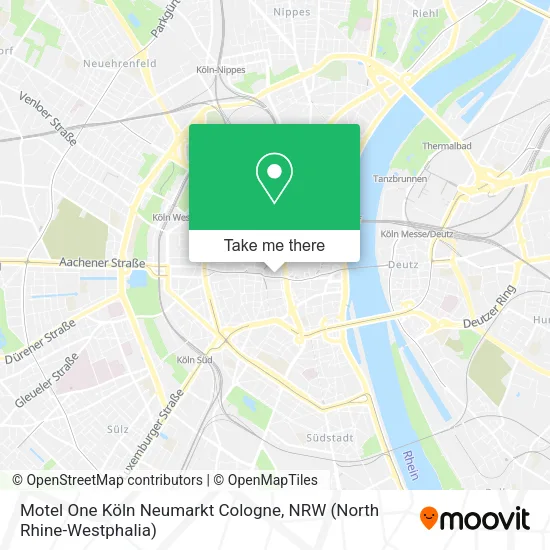 Карта Motel One Köln Neumarkt Cologne