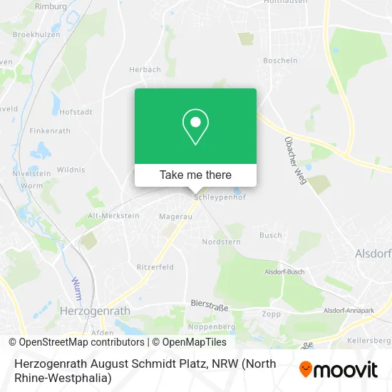 Herzogenrath August Schmidt Platz map