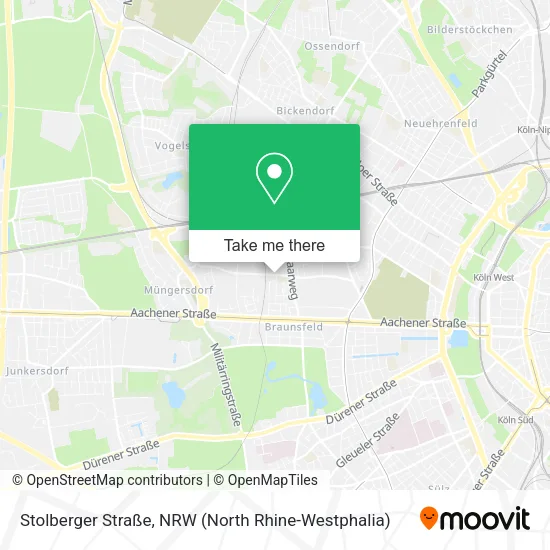 Карта Stolberger Straße