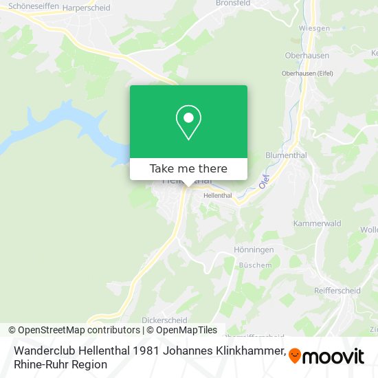 Wanderclub Hellenthal 1981 Johannes Klinkhammer map