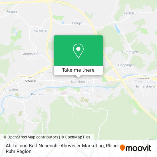 Ahrtal und Bad Neuenahr-Ahrweiler Marketing map