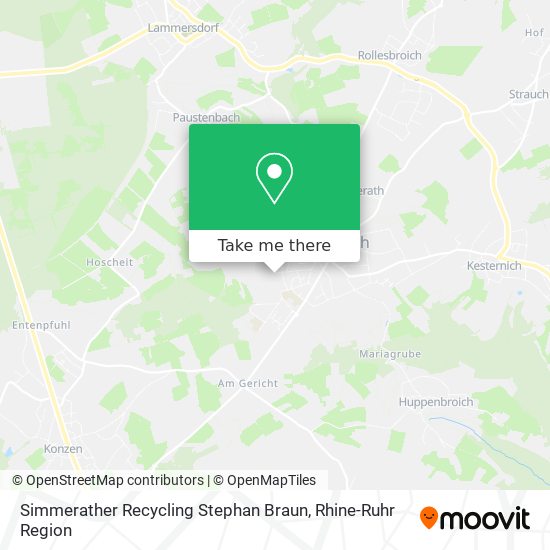 Simmerather Recycling Stephan Braun map