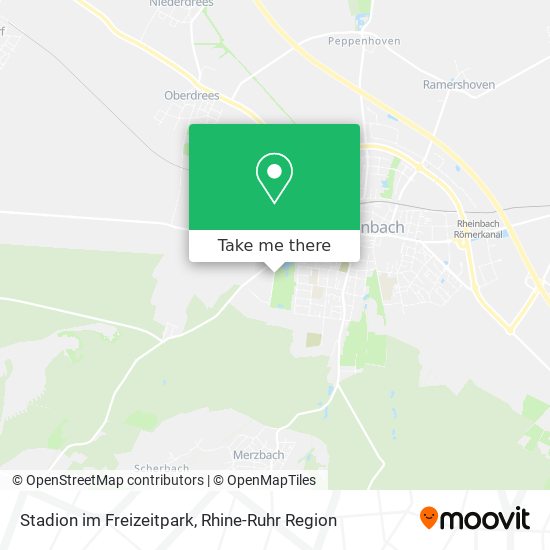Stadion im Freizeitpark map