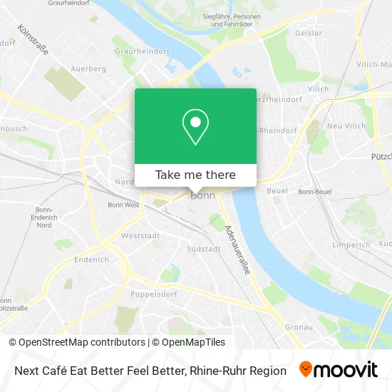 Карта Next Café Eat Better Feel Better