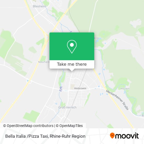 Bella Italia /Pizza Taxi map