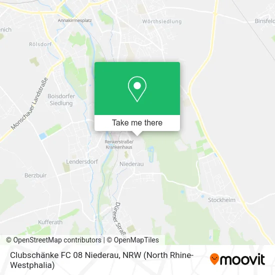 Карта Clubschänke FC 08 Niederau