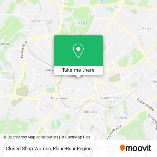 Closed Shop Women map