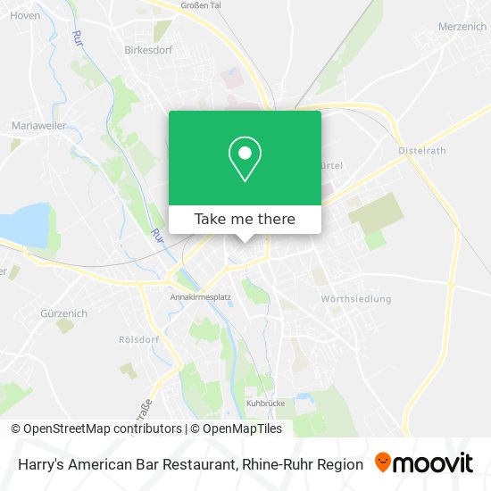 Карта Harry's American Bar Restaurant