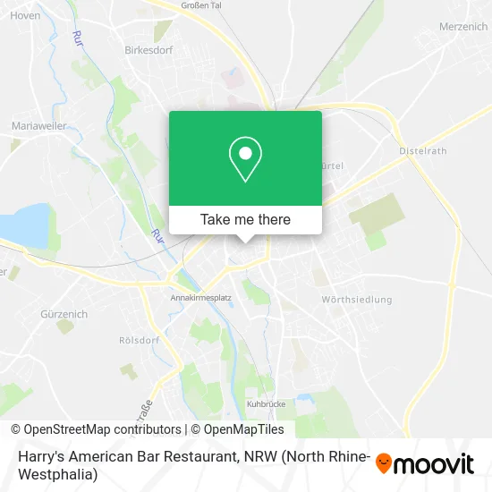 Карта Harry's American Bar Restaurant