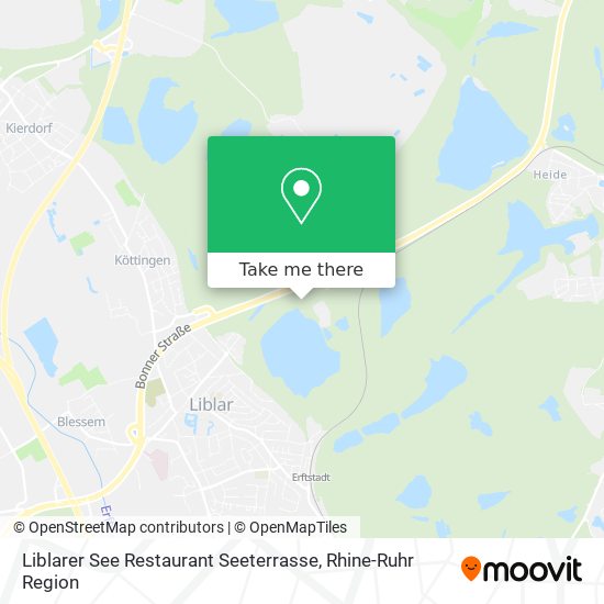 Liblarer See Restaurant Seeterrasse map