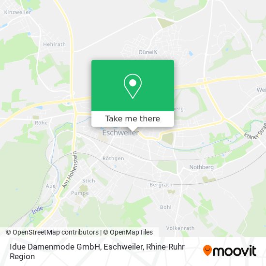 Карта Idue Damenmode GmbH, Eschweiler