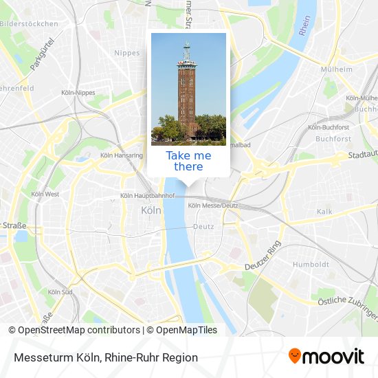 Карта Messeturm Köln