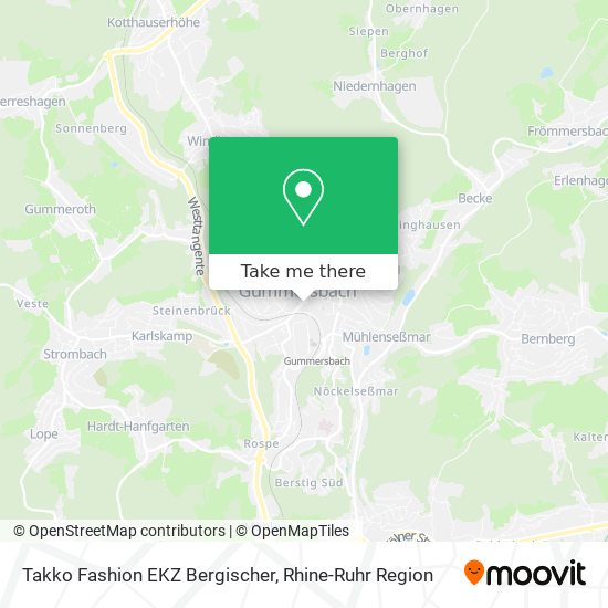 Takko Fashion EKZ Bergischer map