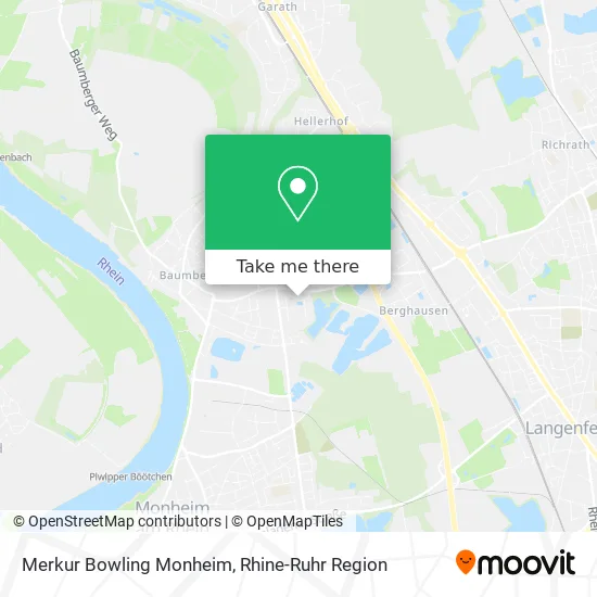 Карта Merkur Bowling Monheim