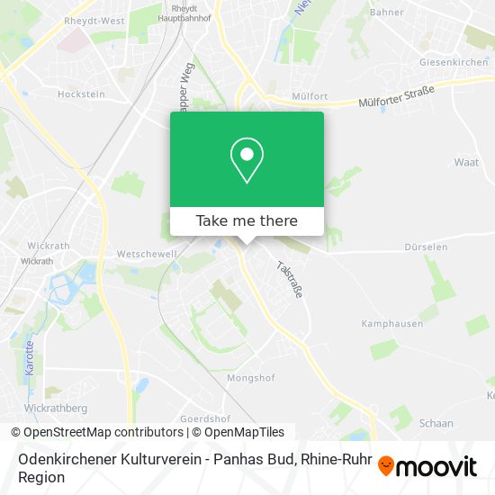 Odenkirchener Kulturverein - Panhas Bud map