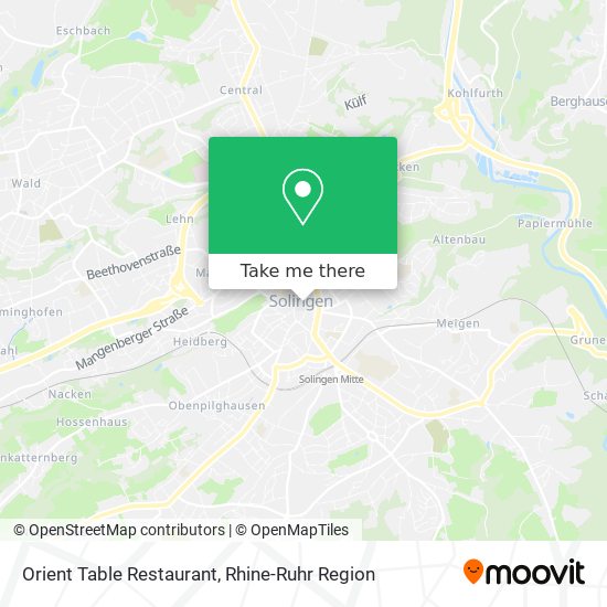 Orient Table Restaurant map