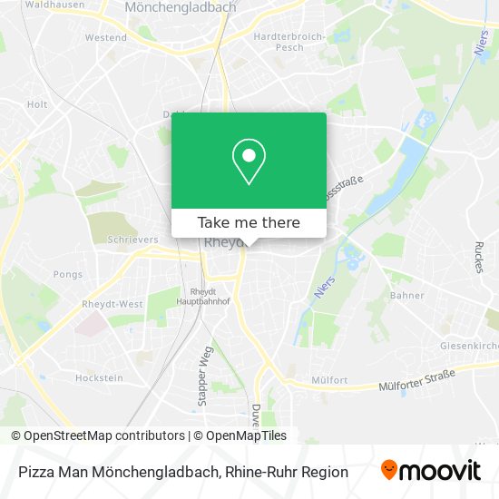 Pizza Man Mönchengladbach map