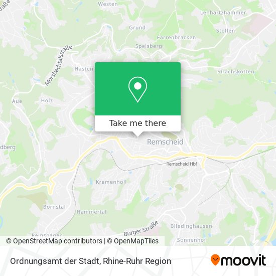 Ordnungsamt der Stadt map