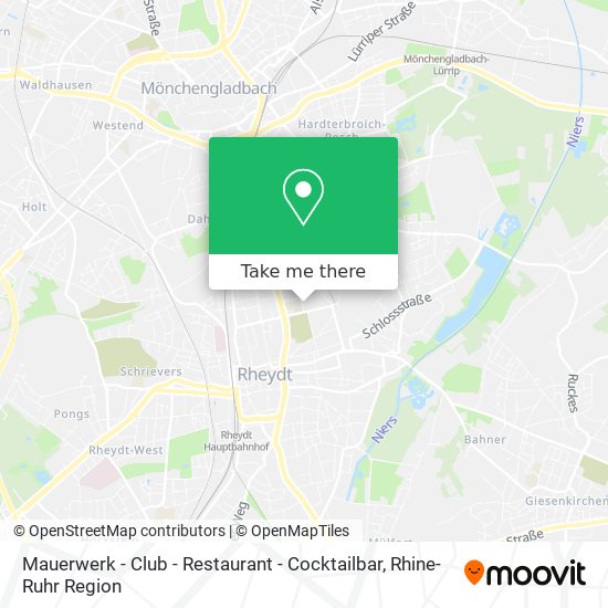 Mauerwerk - Club - Restaurant - Cocktailbar map