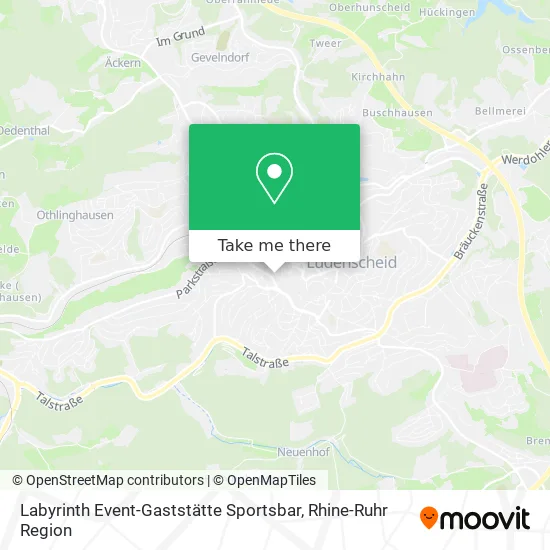 Карта Labyrinth Event-Gaststätte Sportsbar