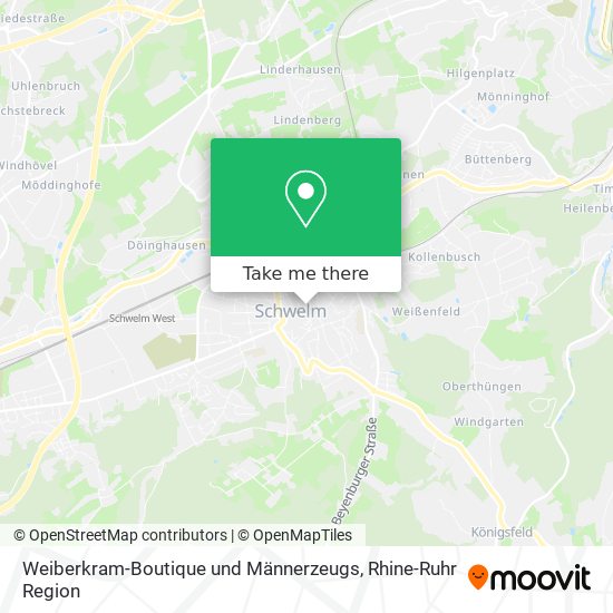 Weiberkram-Boutique und Männerzeugs map